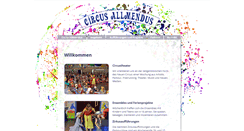 Desktop Screenshot of circus-allmendus.de