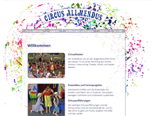 Tablet Screenshot of circus-allmendus.de